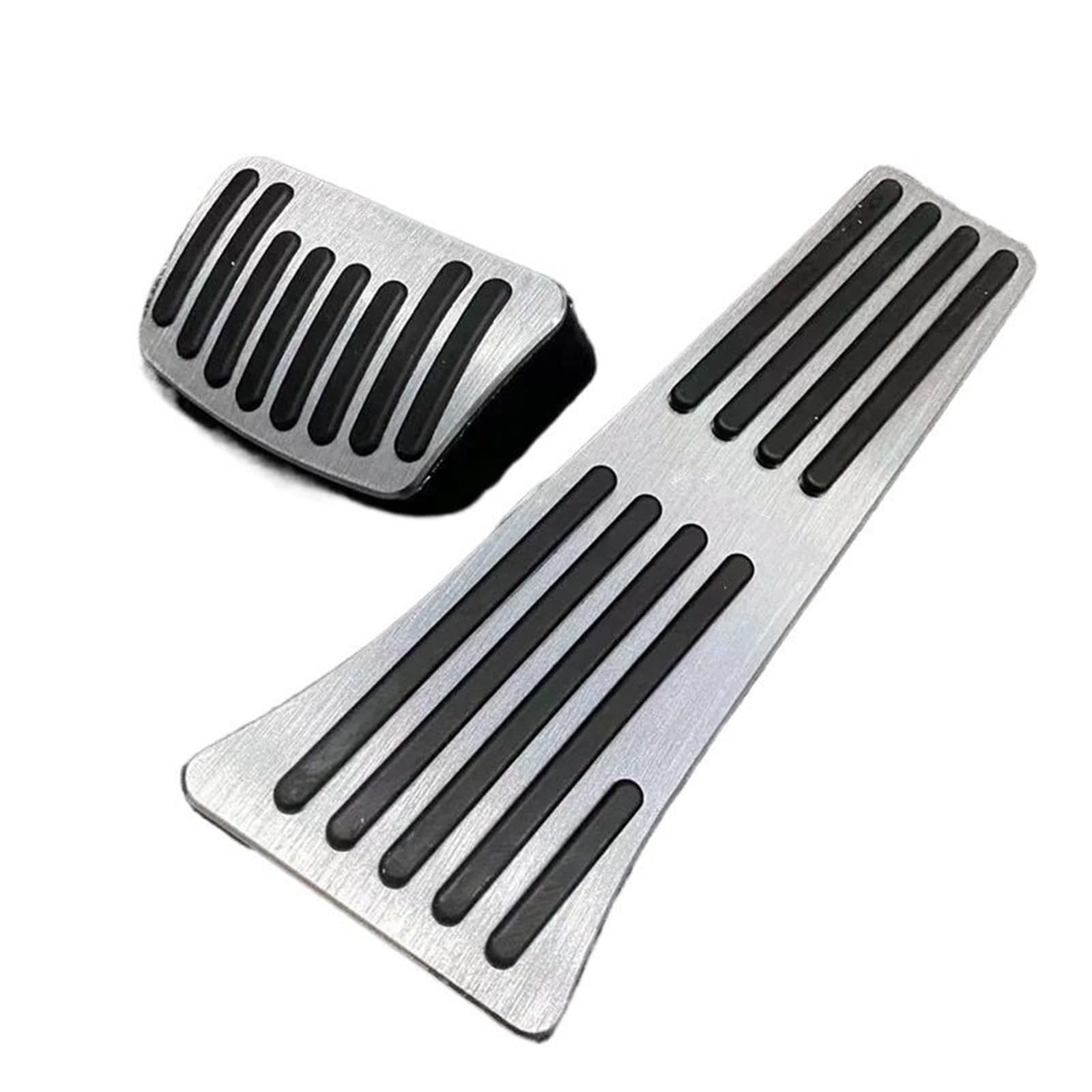 Auto Pedal Abdeckung Für Kia Für Carnival Für Sedona Für KA4 2020-2022 2023 Zubehör Aluminium Auto Gaspedal Fußstütze Pedale Platte Bremspedal Abdeckung Fall Pad Fußpedal Pedalkappen(at Silver 2pcs) von Ggwqoops