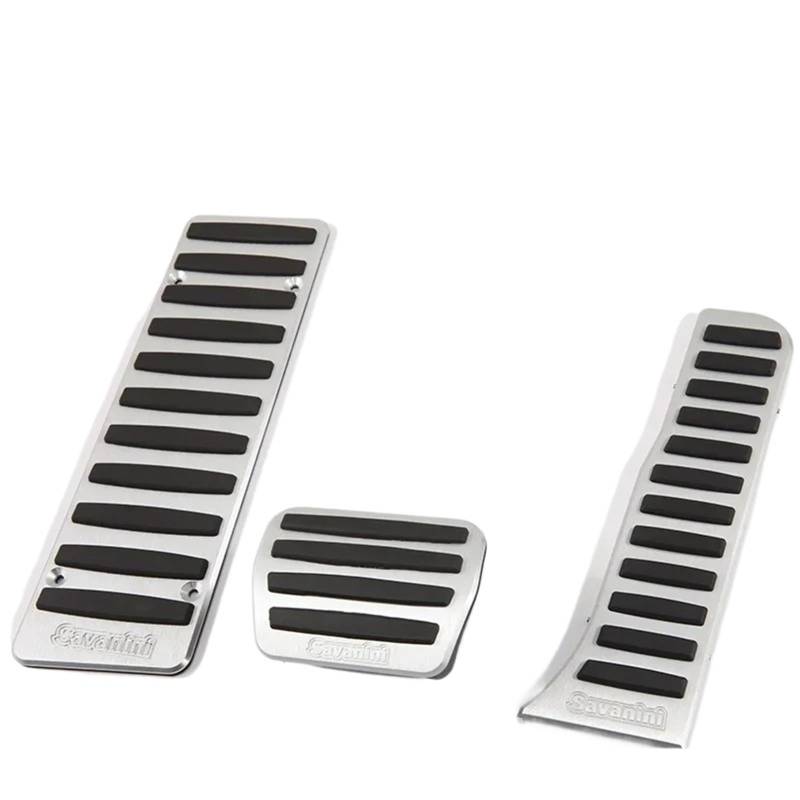 Auto Pedal Abdeckung Für Q3 at Aluminium rutschfeste Auto Styling Pedalabdeckung Gaspedal Kupplung Pedal Abdeckung LS Auto Auto Pedal Pads Abdeckung Fußpedal Pedalkappen(3 pcs for at) von Ggwqoops