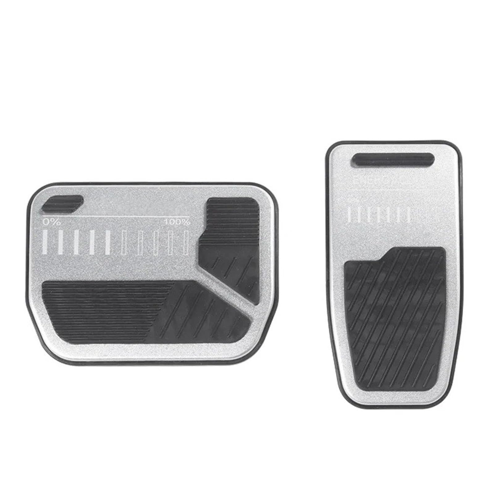 Auto Pedal Abdeckung Für Tesla Für Modell 3 Y Für Highland 2024 Auto Pedal Gummi Pad Abdeckung Bremse Rest Pedal Clip-on Fuß Pedal Pads Abdeckung Innen Zubehör Fußpedal Pedalkappen(Silvery) von Ggwqoops