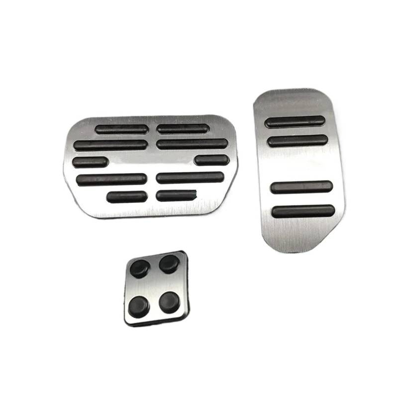 Auto Pedal Abdeckung Für Toyota Für Harrier XU60 2014-2018 at Fußstütze Geändert Nicht-Slip Pad Interne Dekorative Zubehör Auto Aluminium Gas Pedal Abdeckung Fußpedal Pedalkappen(3 pcs) von Ggwqoops