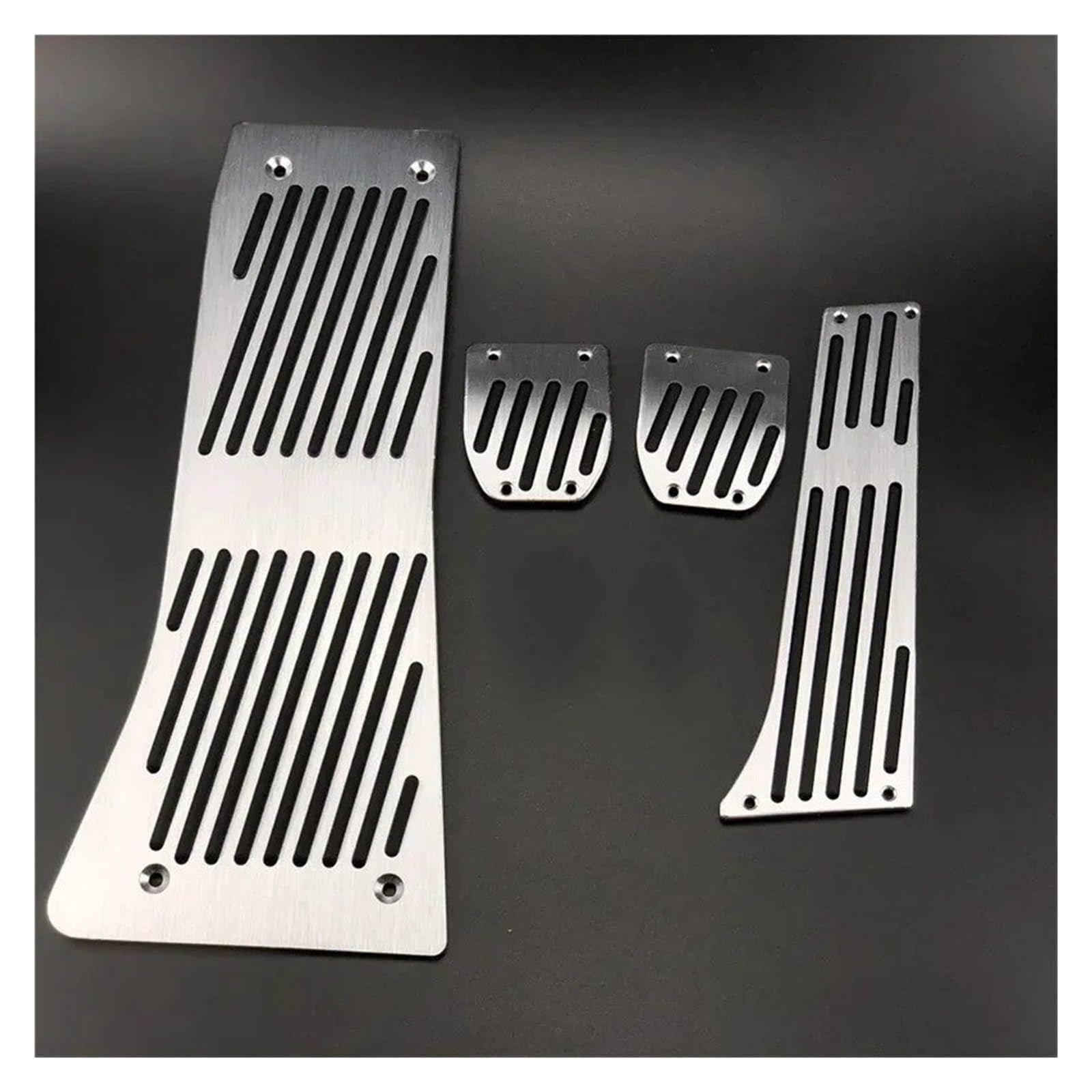 Auto Pedal Abdeckung Für X5 Für X6 E53 E70 E71 E72 F15 F16 Accelerator Gas Brems Fußstütze Pedal Abdeckung Pad Auto-Styling Zubehör Fußpedal Pedalkappen(Drill MT 4pcs Silver) von Ggwqoops