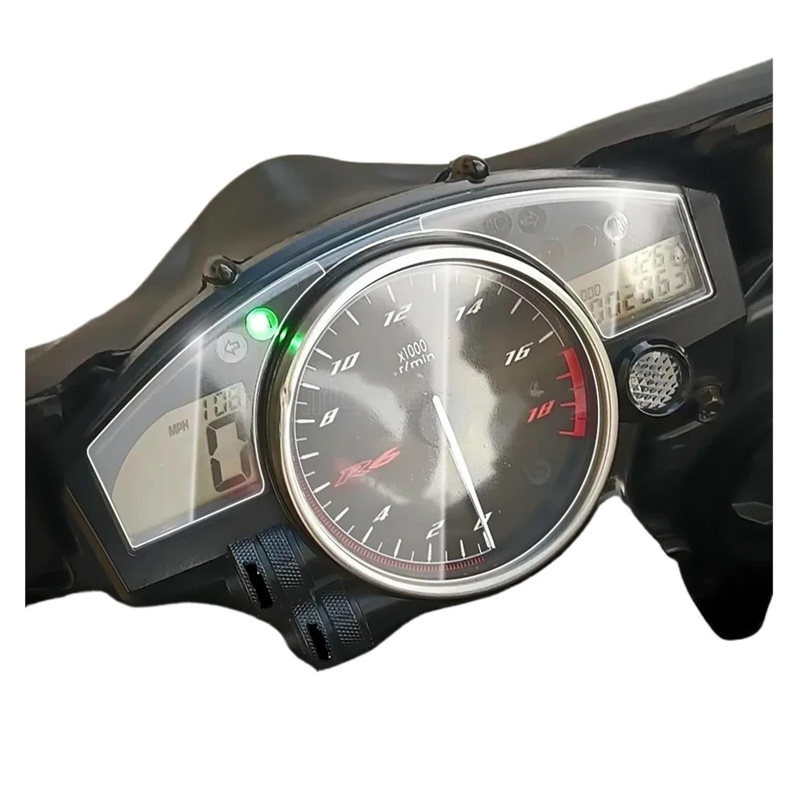 Für YZF-R6 Für YZF R6 Für YZFR6 2008-2016 Zubehör Motorrad Cluster Kratzschutzfolie Displayschutz Armaturenbrett Tacho Displayschutzfolie von Ggwqoops