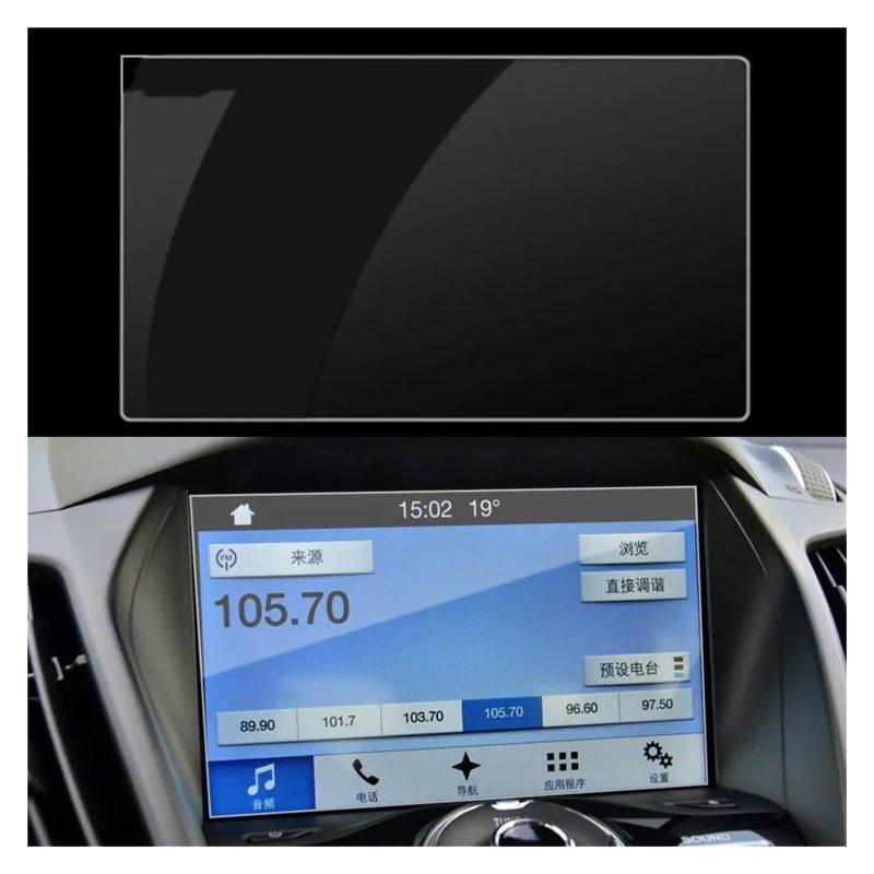 Navigation Displayschutzfolie Für Ford Für Kuga 2013-2018 Auto Navigation Screen Protector Schutz Film Zubehör Auto GPS Navi Displayschutzfolie von Ggwqoops