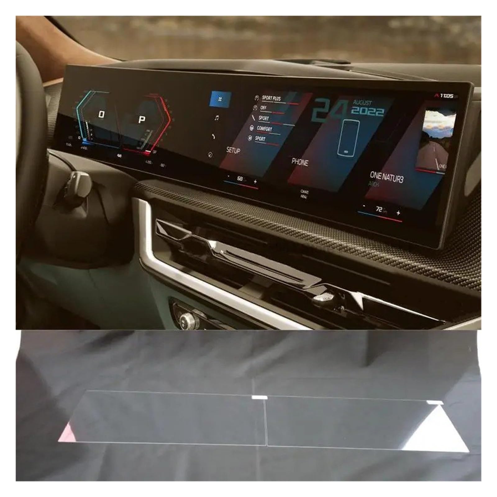 Navigation Displayschutzfolie Für IX Für I4 Für I7 Für X7 2023 2024 Gehärtetem Glas Screen Protector 12,3 Zoll Auto GPS Navigation Film Innen GPS Navi Displayschutzfolie von Ggwqoops