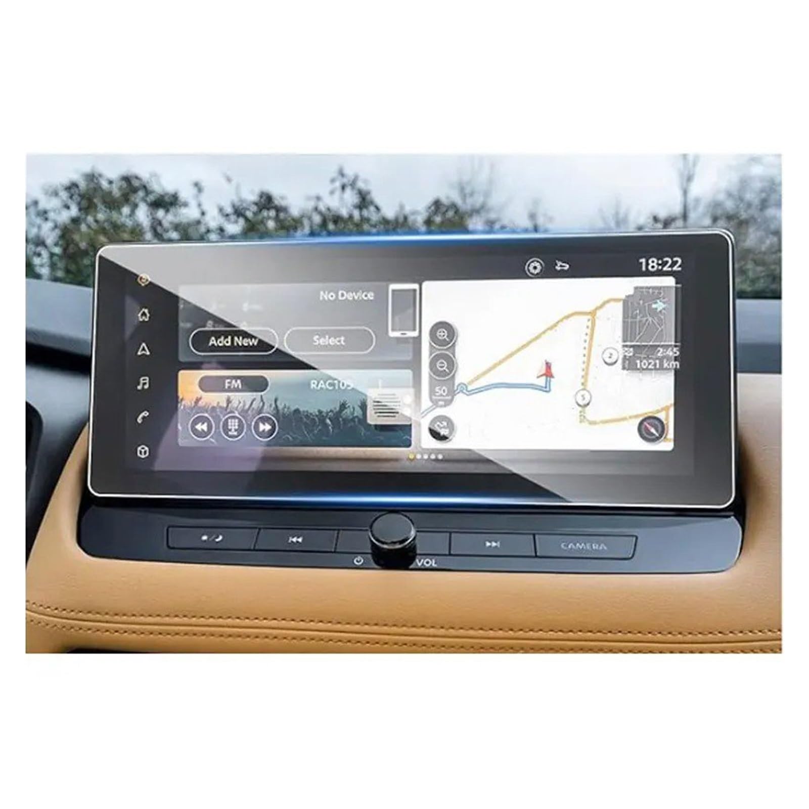 Navigation Displayschutzfolie Für Nissan Für X-Trail 2023 Gehärtetem Glas Screen Protector Film 12,3 Zoll Auto Infotainment Radio GPS Navigation Innen GPS Navi Displayschutzfolie von Ggwqoops