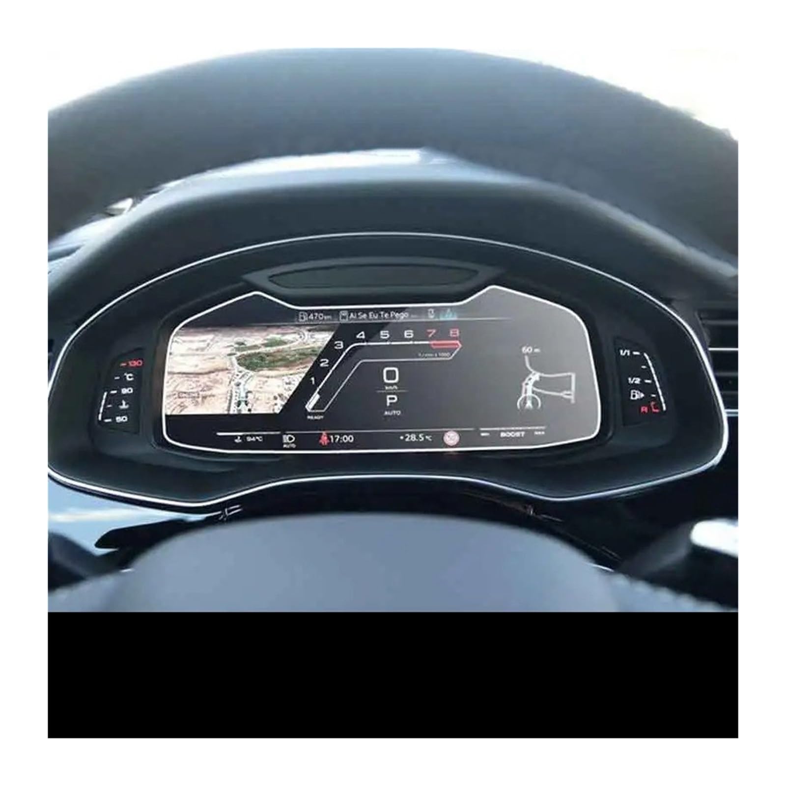 Navigation Displayschutzfolie Für Q8 Für Q7 2020 2021 GPS LCD Dash Board Bildschirm Schutz Auto Navigation Gehärtetem Glas Bildschirm Schutz Film Aufkleber GPS Navi Displayschutzfolie(for Instrument) von Ggwqoops