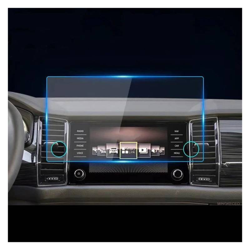 Navigation Displayschutzfolie Für Skoda Für Kodiaq Für Bolero Für Amundsen 2017-2020 8 Zoll Gehärtetem Glas Screen Protector Auto GPS Bildschirm Schutz Film GPS Navi Displayschutzfolie von Ggwqoops