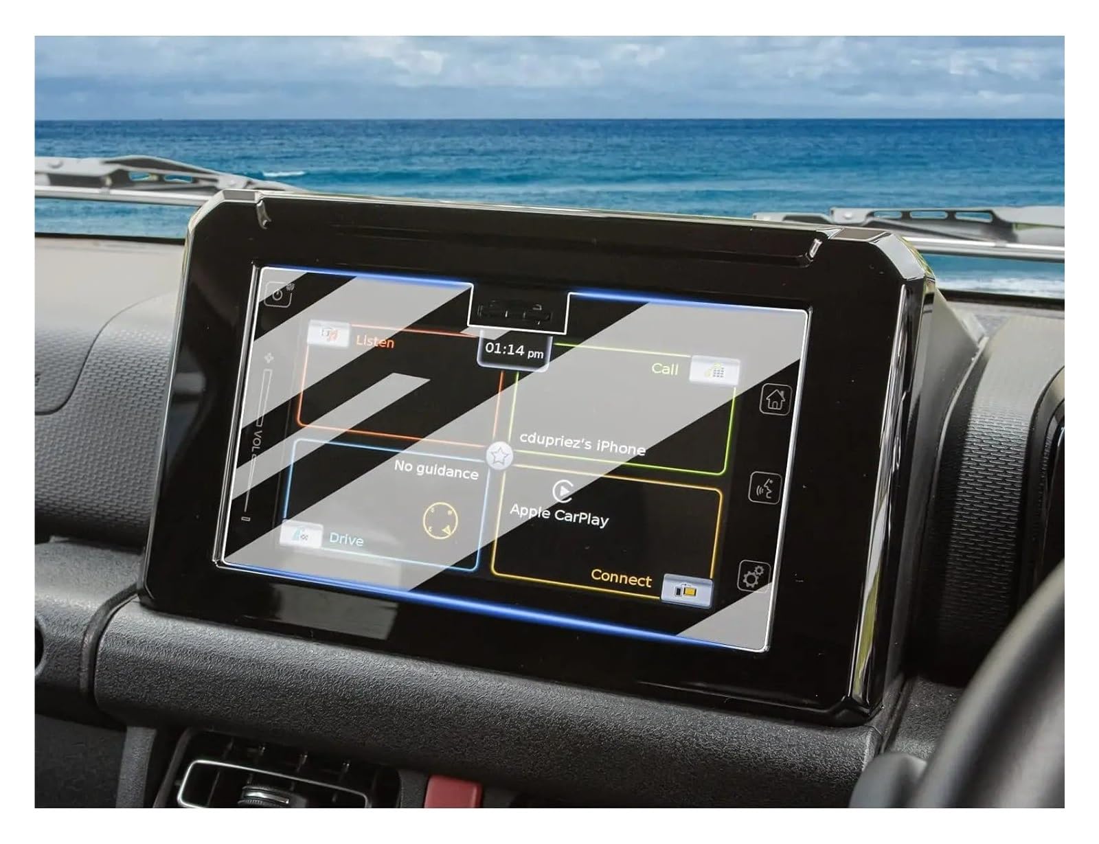 Navigation Displayschutzfolie Für Suzuki Für Swift 2017-2020 7 Zoll Auto LCD GPS Navigation Gehärtetem Glas Touch Screen Film Schutz GPS Navi Displayschutzfolie von Ggwqoops