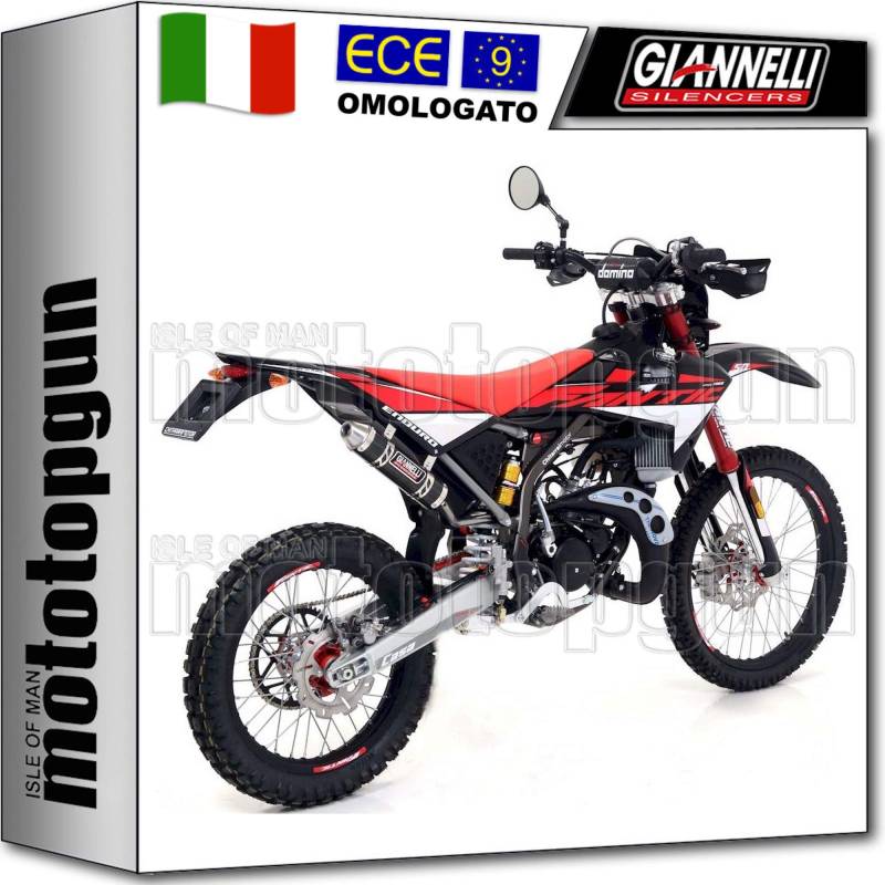 GIANNELLI Auspuff COMP HOM ENDURO CARBON FANTIC MOTOR ENDURO 50 PERFORM 2018 18 34086HF + 34704HF von Giannelli