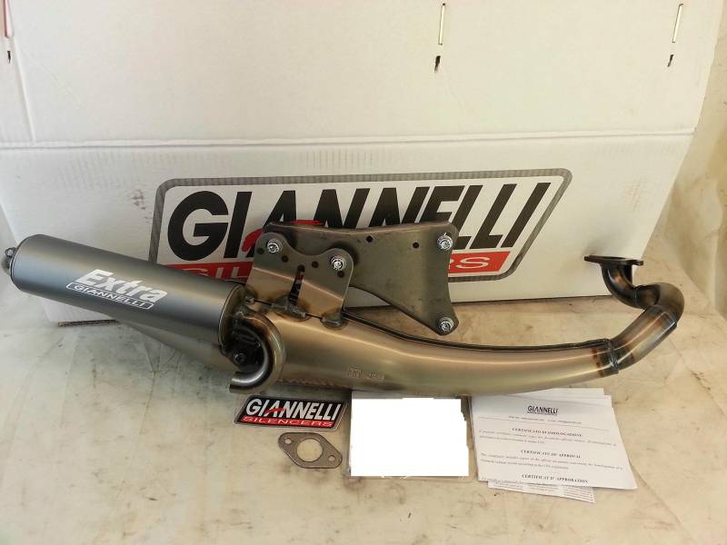 GIANNELLI EXTRA V2 MALAGUTI F10 J.L.93-01 HOMOL. E XHAUST WITH ALUMINIUM SILENCER TITANIUM COLOUR von Giannelli