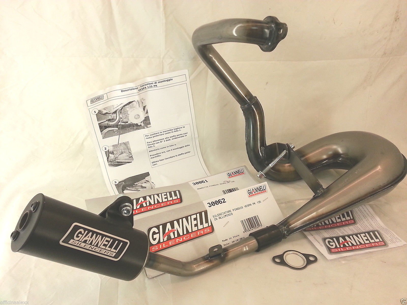 GIANNELLI PIAGGIO VESPA 125 PK - XL - ETS EXHAUST von Giannelli