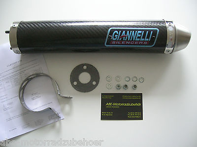 Sport Auspuff Endtopf Carbon Giannelli Aprilia RS 125 Tuono Bj. 2003-2004 Typ:SFD00 von Giannelli