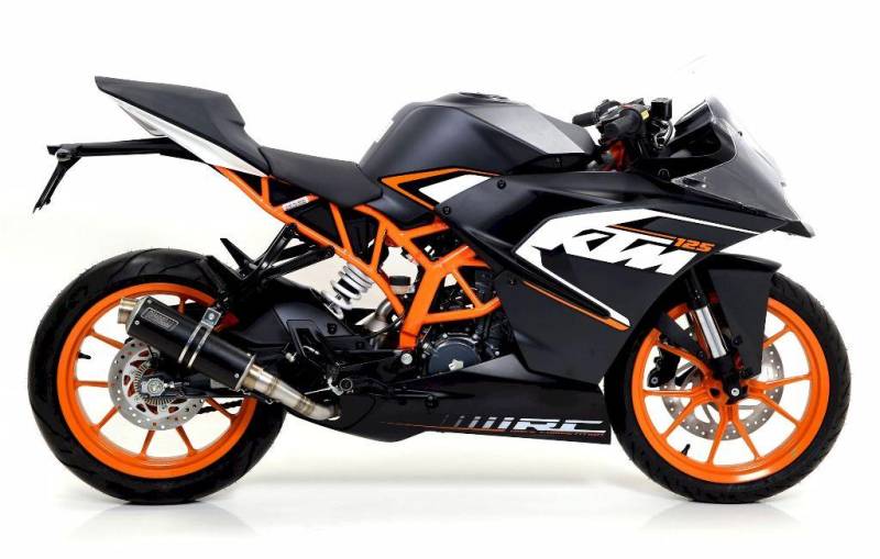 Sport Auspuff Giannelli X-PRO Edelstahl Black KTM RC 125 Bj. 2013-2016 mit ABE von Giannelli