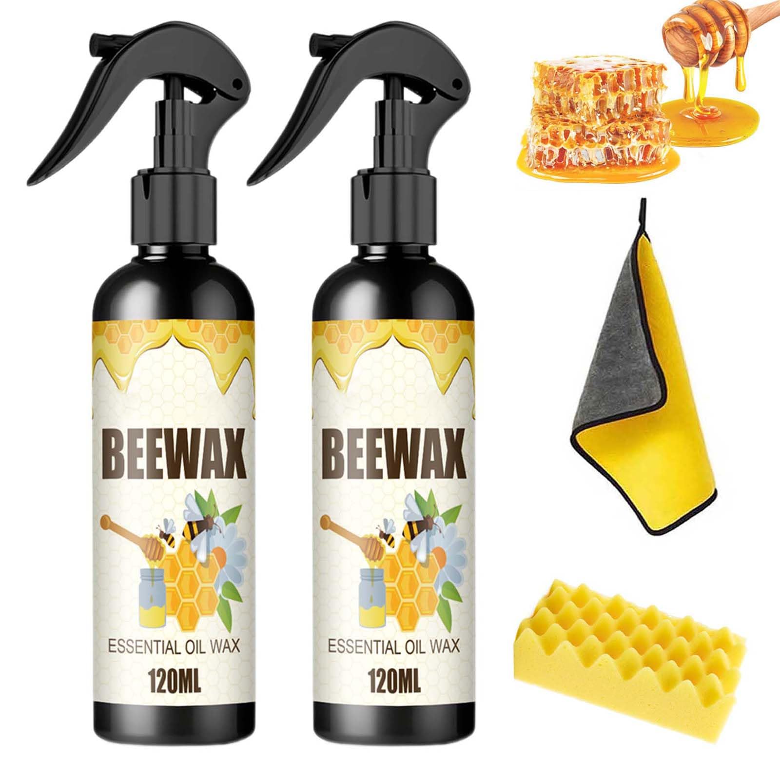 Erablinium-Bienenwachs-Spray, Erablinium Beeswax Spray, Bienenwachs-Spray-Möbelpolitur, Bienenwachs-Sprühreiniger, natürliches Bienenwachs-Spray, das Original-Bienenwachs-Spray (2Stück) von Gienslru