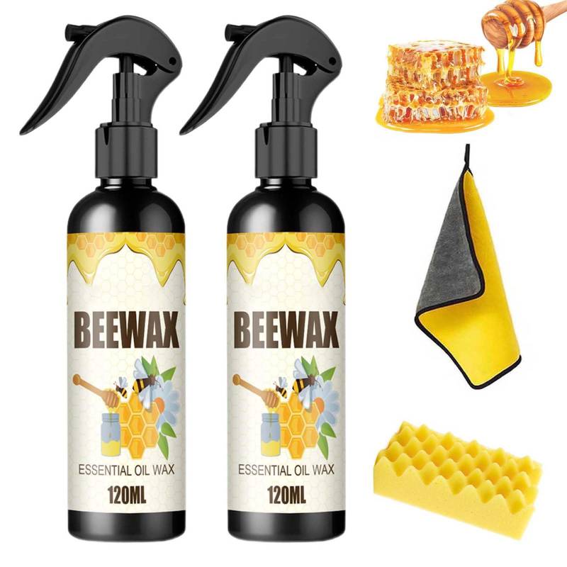 Erablinium-Bienenwachs-Spray, Erablinium Beeswax Spray, Bienenwachs-Spray-Möbelpolitur, Bienenwachs-Sprühreiniger, natürliches Bienenwachs-Spray, das Original-Bienenwachs-Spray (2Stück) von Gienslru