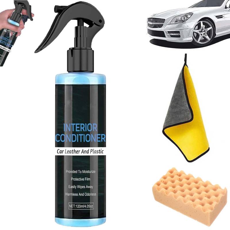 Gienslru Lederpflege-Reparaturspray und -Reiniger, Lederreiniger und -pflegemittel, Lederreiniger für den Autoinnenraum, multifunktionales Auto-Reinigungsspray (1Pcs) von Gienslru