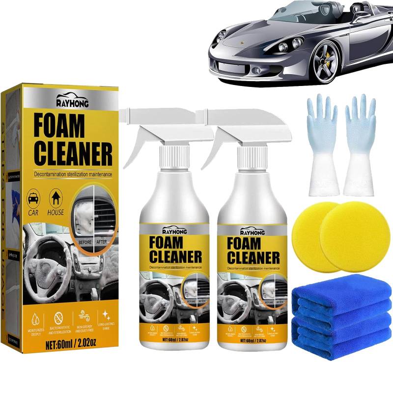 Gienslru Multi-Purpose Foam Cleaner, Rayhong Foam Cleaner, Homebbc Foam Cleaner, Foam Cleaner All Purpose (2pcs) von Gienslru