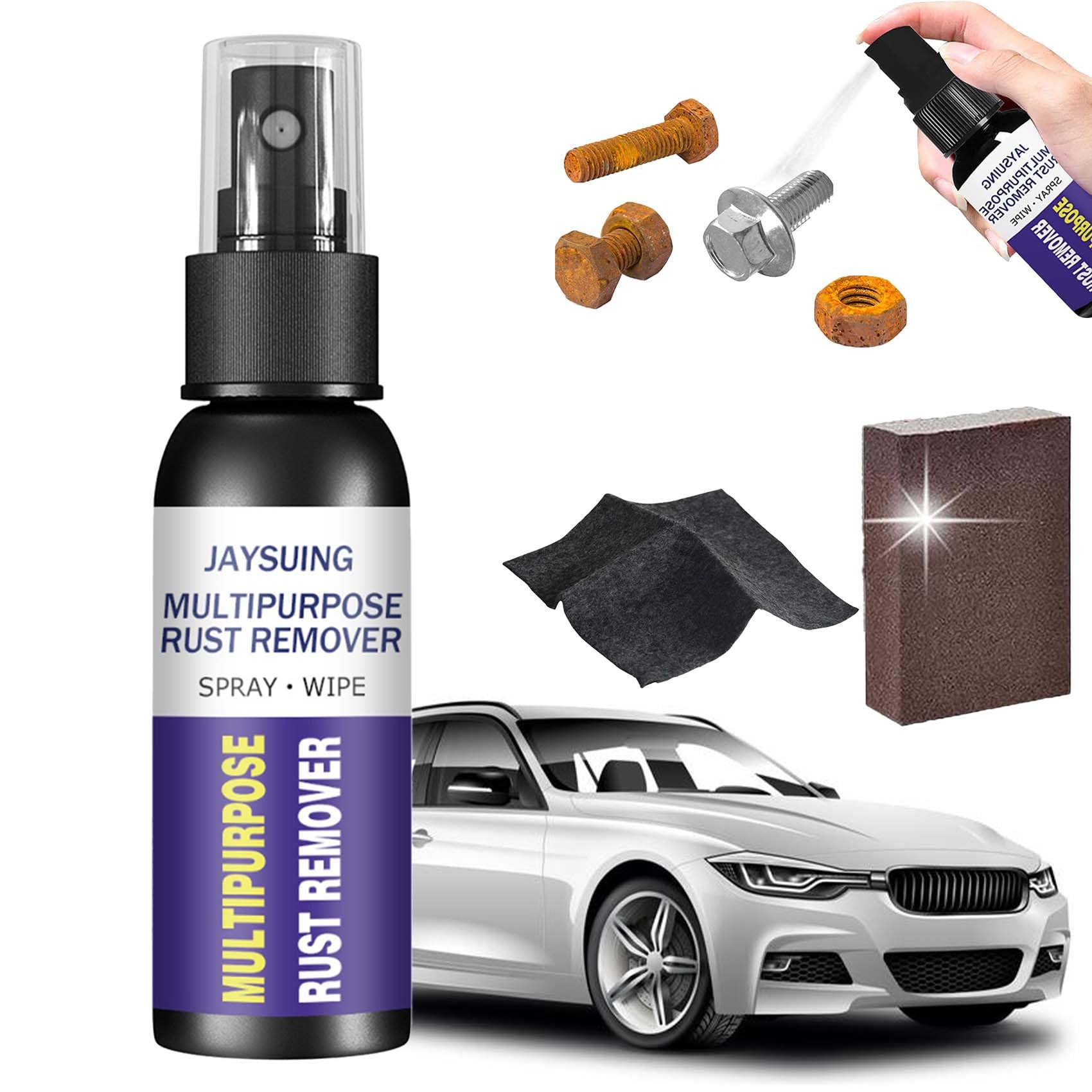 Sofenthiss Multipurpose Rust Remover Spray, Multi-purpose Rust Remover Rust Inhibitor Derusting Spray, Rustout Instant Remover Spray, Car Maintenance Cleaning Rust Dissolver (1pc-30ml) von Gienslru