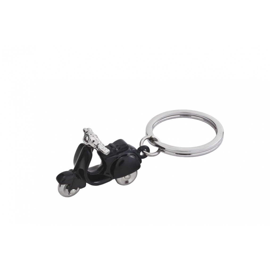 GIFTCOMPANY Motorroller Schlüsselanhänger, schwarz, Zinkdruckguss, L8/5 cm von Gift Company