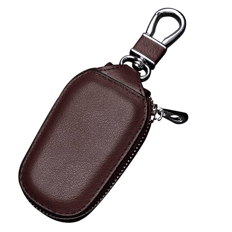 Gigicial Auto-Schlüsselanhänger-Etui, vielseitig, große Kapazität, Taille hängend, langlebig, Autoschlüssel-Etui für Zuhause, Männer, Büro (Brown) von Gigicial