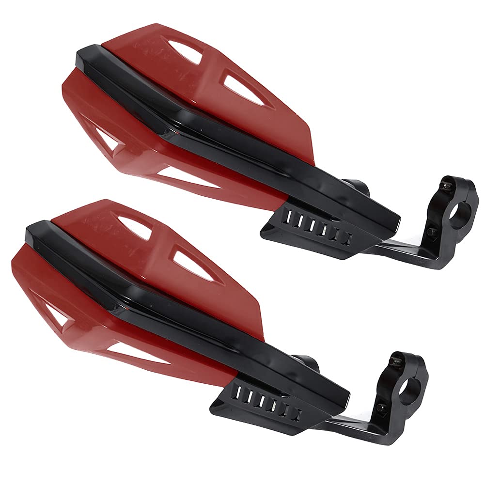 Gigicial Motorrad-Handschützer, Universal-Motorrad-Handschützer Dirt Bike-Handschützer mit Halterungen, Muttern, Schrauben, für Motorrad-Elektrofahrrad-Roller bei jedem Wetter (Dark Red) von Gigicial