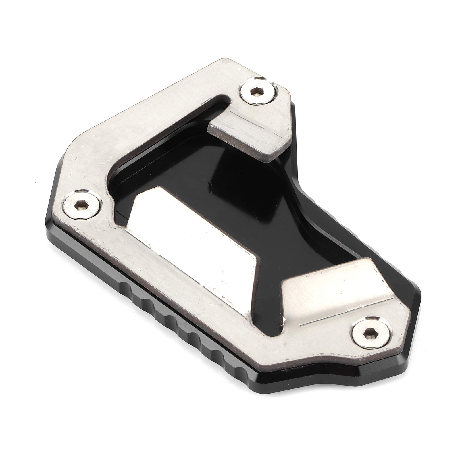 Gigicial Motorrad Kickstand Extension Pad Seitenständer, CNC-Aluminiumlegierung, Verstellbarer Stativhalter Kickstand Fußseite, für Motorrad Kickstand Aessories Motor Scooter von Gigicial