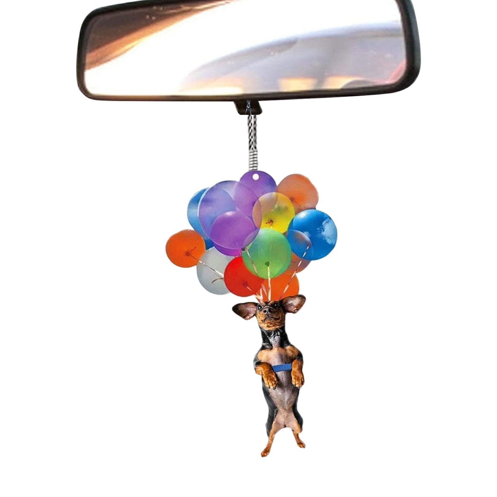 Auto-Rückspiegel-Aufhänger | Tieranhänger für Auto-Rückspiegel | Ballon Tier Dekor Auto Spiegel Zubehör Ornament Home Decor Anhänger von Gihioue