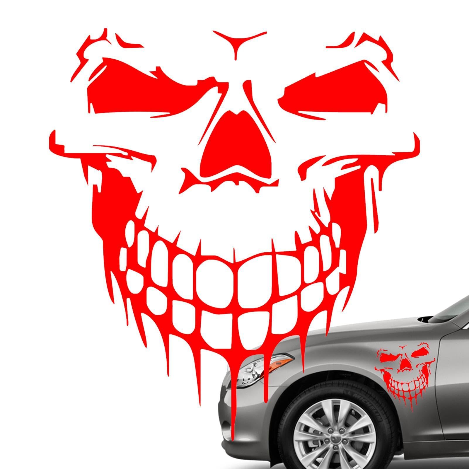 Reflektierender Auto-Totenkopf-Aufkleber | Totenkopf-Autoaufkleber, reflektierend | Vinyl Graphics Decals Scratch Hiddens Autoaufkleber bunt von Gihioue