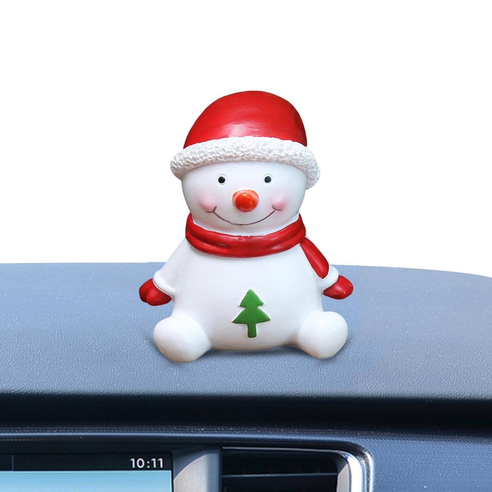 Weihnachtsmann-Cartoon-Puppe - Modische süße Auto-Accessoires | Auto-Innenzubehör, Desktop-Ornamente, Harz-Armaturenbrett-Ornament für Tischgarten, Weihnachtsbaum von Gihioue