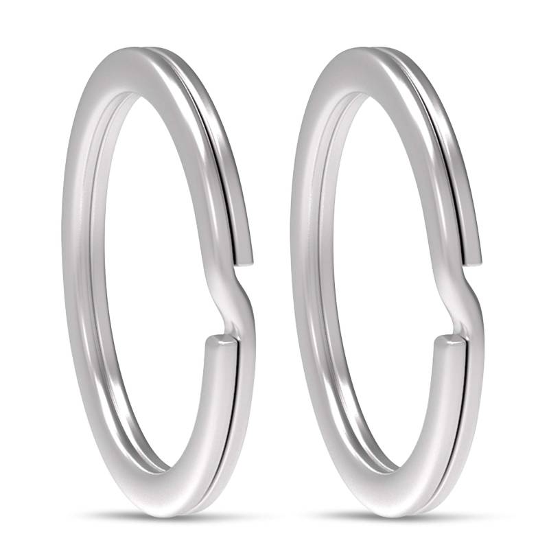 Gimars 30 pcs 30mm Edelstahl Schlüsselring, Flache Schlüsselanhänger Split Ring für Auto, Haus, Schlüssel Zubehör von Gimars