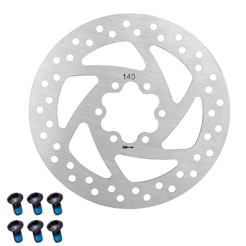 GisWell 7 Stück Bremsscheibe 140mm für E Scooter mit 6 Schrauben,Bremsscheibe für Mountainbike, Fahrrad Scheibenbremse,für KUGOO M4 / M4 Pro Electric Scooter von GisWell