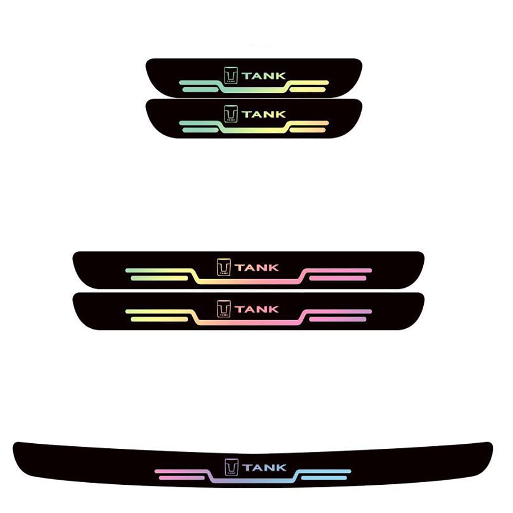 Auto Einstiegsleisten Anti Tritt Streifen, für Tank 300 400hi4t 500 700 800 PVC rutschfest Verschleißfest dauerhaft türschwellenschutz Streifen von Gisltv