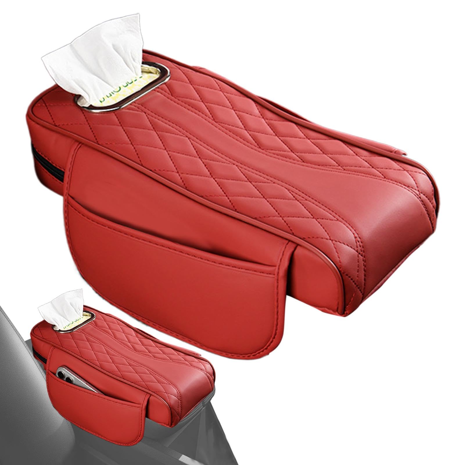 Arm Rest Cover for Car, Waterproof Car Armrest, Car Tissue Box Holder, Multi-Functional Car Armrest, Car Armrest Cushion, Car Armrest Pad, Car Center Armrest, Armrest Cushion for Christmas von Gitekain