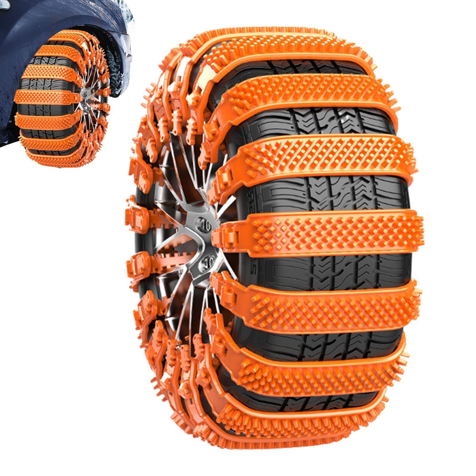 Car Snow Chains, Winter Tire Chains, Anti Slip Snow Chains, Adjustable Snow Chains, Snow Tire Traction Chains, Winter Vehicle Tire Chains, Car Safety Snow Chains, Tire Chains for SUVs von Gitekain