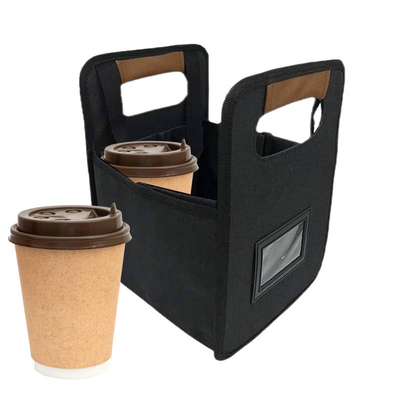 Luggage Cup Holder, Drink Carrier for Suitcases, Portable Cup Holder, Suitcase Drink Holder, Foldable Cup Holder Bag, Travel Drink Holder 20x20x18cm/7.9x7.9x7.1inch Luggage Drink Carrier von Gitekain