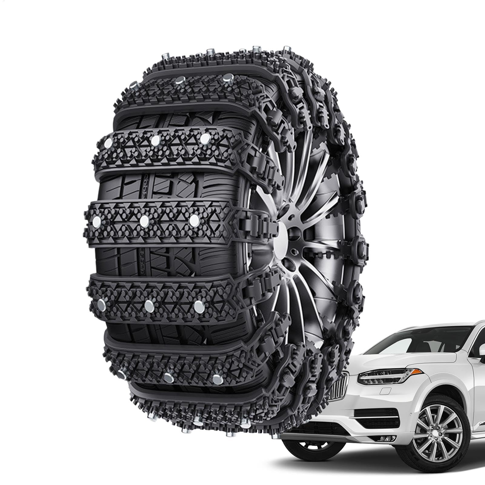 Snow Chains for Car, Tire Snow Chain, Anti Skid Tire Chains, Icy Road Tire Traction, Winter Driving Chains, Stormy Weather Snow Chains, Tire Traction Chains, 10X Tire Snow Chain, Minivan Tire Chains von Gitekain