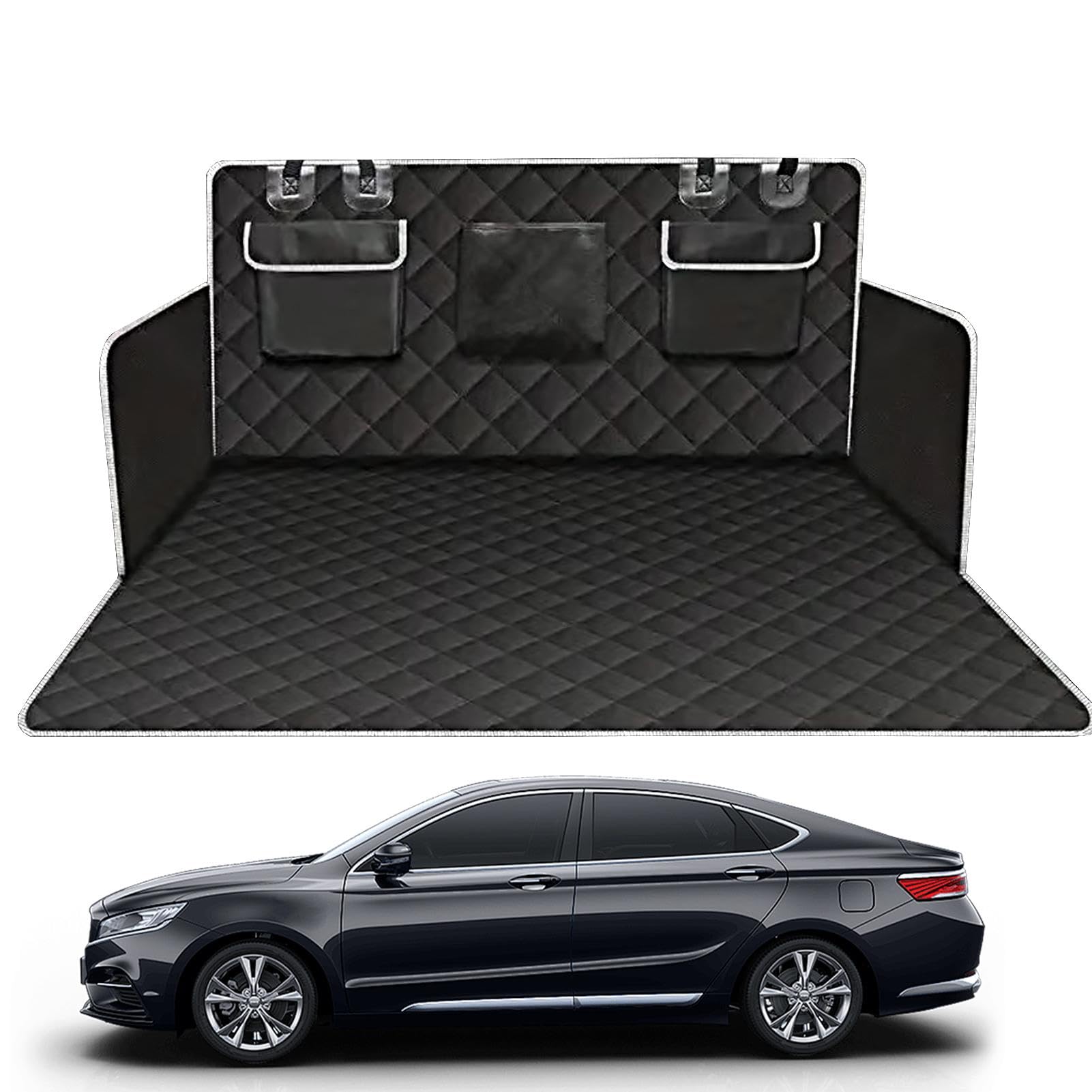 Waterproof Trunk Mat, Non-Slip Pet Seat Mat, Dog Cargo Cover, Trunk Protector Mat, Pet Floor Mats, Cargo Mat for SUVs, Pet Cargo Cover, Car Trunk Liner, Cargo Mat von Gitekain