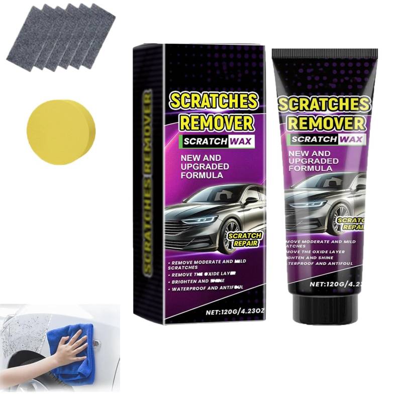 Nano Sparkle Cloth Car Scratch Remover Set, Magic Nano Sparkle Cleaning Cloth Car Scratch Remover, Scratch Remover For Deep Scratch Repair (1 Pcs) von Giurui