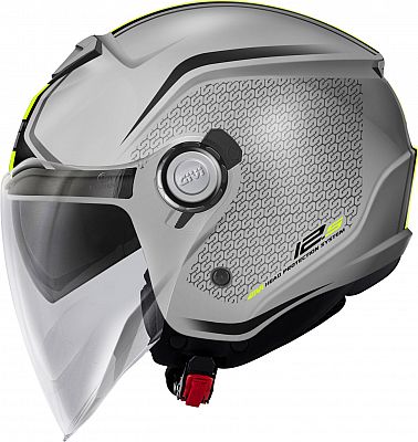 Givi 12.5 Touch, Jethelm - Matt Grau/Schwarz/Neon-Gelb - L (60) von Givi