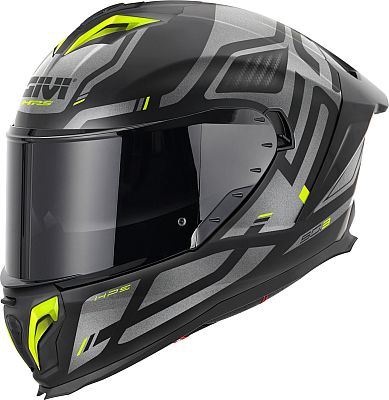 Givi 50.3 Quasar, Integralhelm - Matt Schwarz/Grau/Neon-Gelb - M (58) von Givi