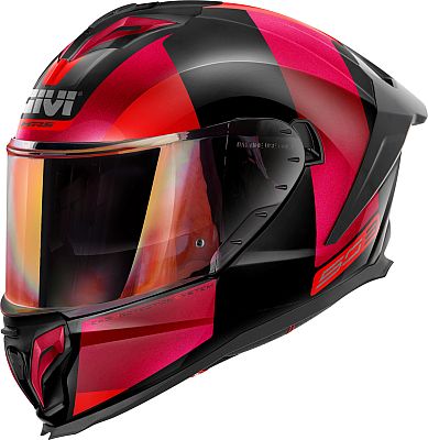 Givi 50.3 Vision, Integralhelm - Schwarz/Dunkelrot/Rot - XS (54) von Givi