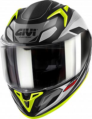 Givi 50.8 Brave, Integralhelm - Matt Schwarz/Grau/Neon-Gelb - M (58) von Givi