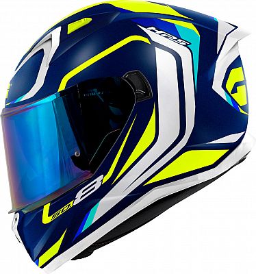 Givi 50.8 Mach 1, Integralhelm - Blau/Weiß/Neon-Gelb - L (60) von Givi