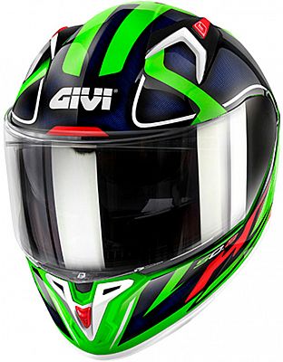 Givi 50.8 Racer, Integralhelm - Weiß/Grün/Blau - M (58) von Givi