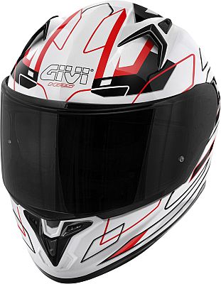 Givi 50.9 Sport Assault, Integralhelm - Weiß/Schwarz/Rot - S (56) von Givi