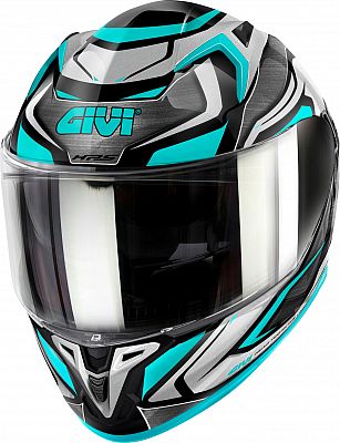 Givi 50.9 Sport Atomic, Integralhelm - Grau/Silber/Türkis - XL (61) von Givi