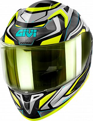 Givi 50.9 Sport Atomic, Integralhelm - Schwarz/Silber/Neon-Gelb - XL (61) von Givi