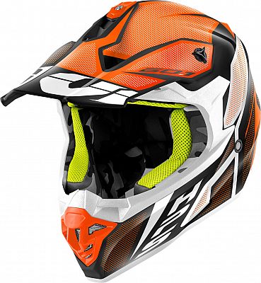 Givi 60.1 Invert, Motocrosshelm - Matt Schwarz/Orange/Weiß - S (56) von Givi