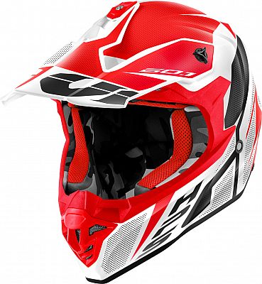 Givi 60.1 Invert, Motocrosshelm - Rot/Weiß/Schwarz - L (60) von Givi