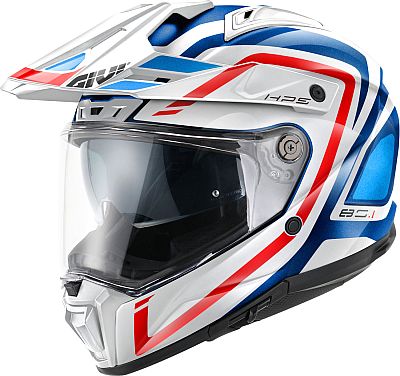 Givi 80.1 Apex, Endurohelm - Weiß/Blau/Rot - S (56) von Givi